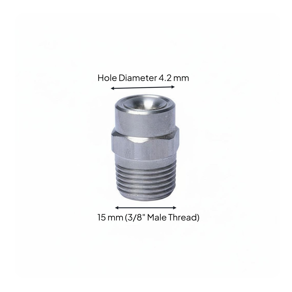 Adjustable Solid Cone Nozzle Long-Lasting High Pressure Atomizing Nozzle Wear-Resistant for Dust Control, Cooling Systems, Irrigation