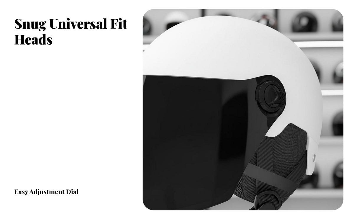 Helmet Breathable Motorcycle Half Helmet Adjustable Ventilation Guarding Gear for Commuters, Men, Daily Commute, Commuting, Outdoor
