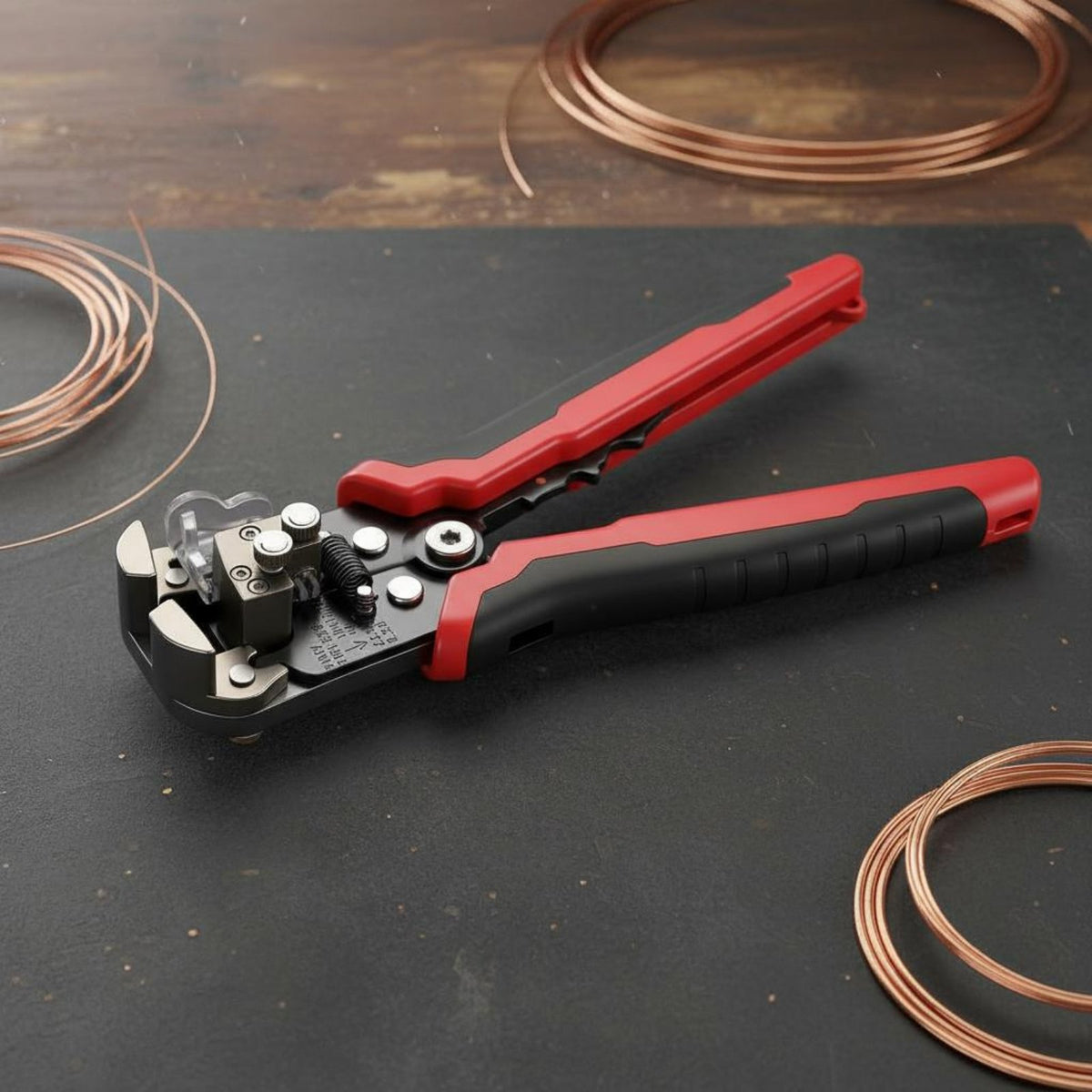 No Core Damage Automatic Wire Stripper Heavy Duty Self-Adjusting Wire Stripping Pliers Adjustable Pressure for Electricians, DIY Enthusiasts