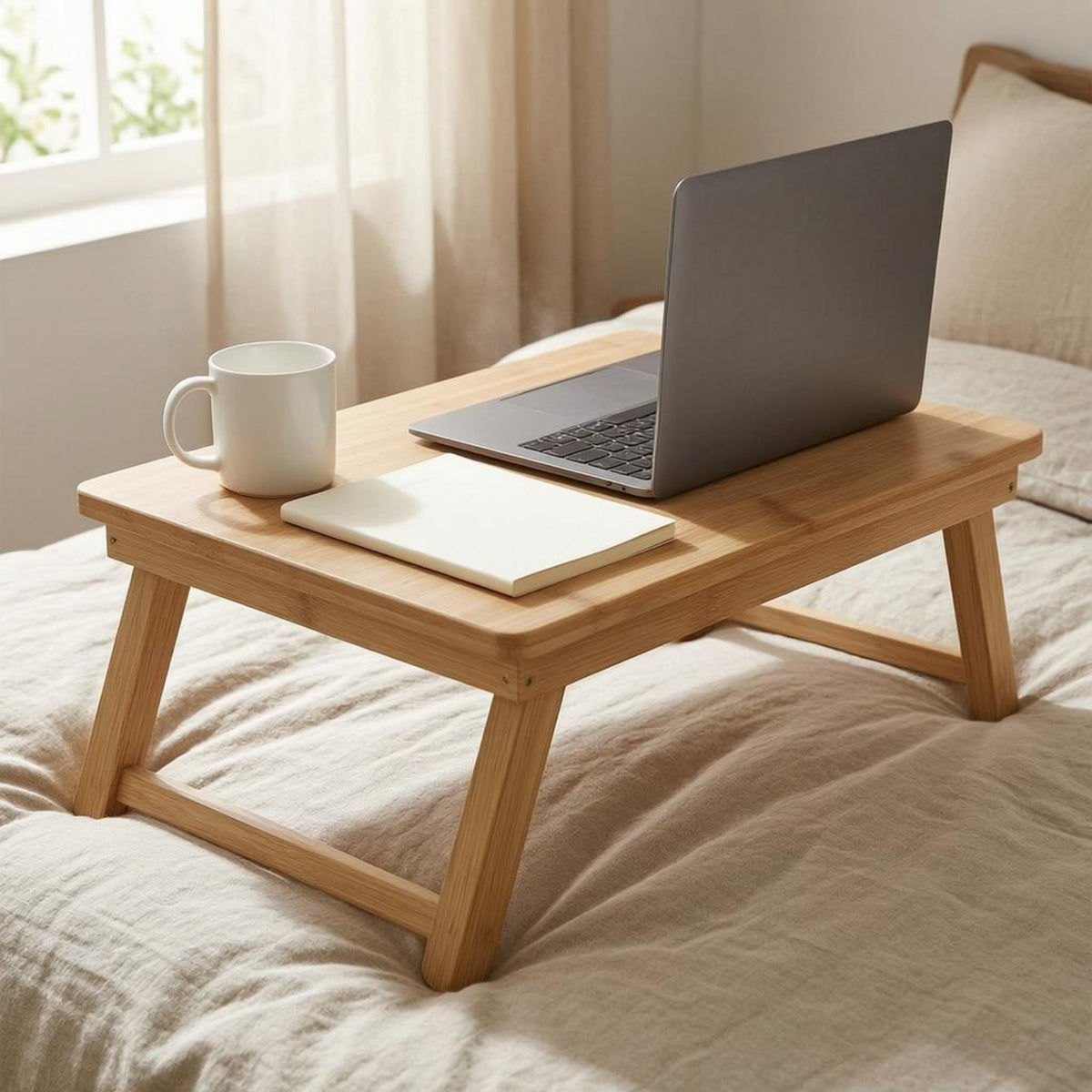 Wooden Folding Table Compact Folding Laptop Desk Laptop Desk
