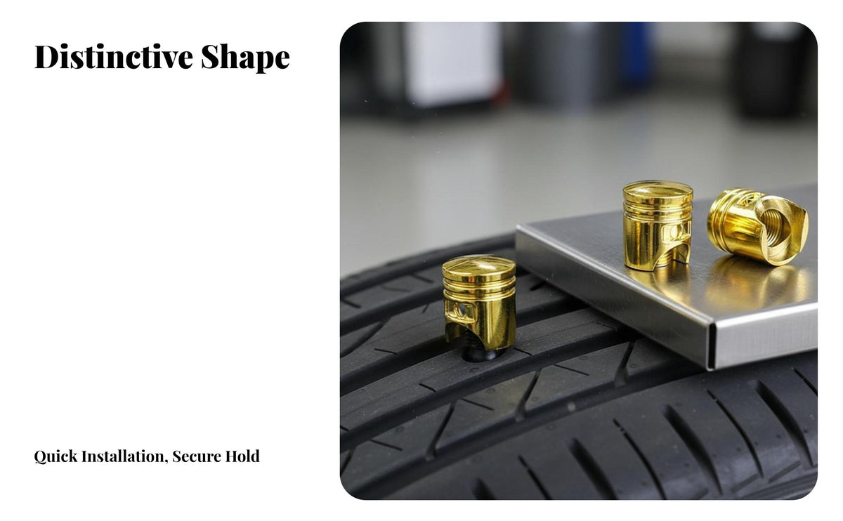 4 Pieces Decorative Tire Valve Cap Unique Design Tire Valve Stem Cap Dustproof Universal Stem Cover for Motorcycle Motorist S, Auto Repair Shop