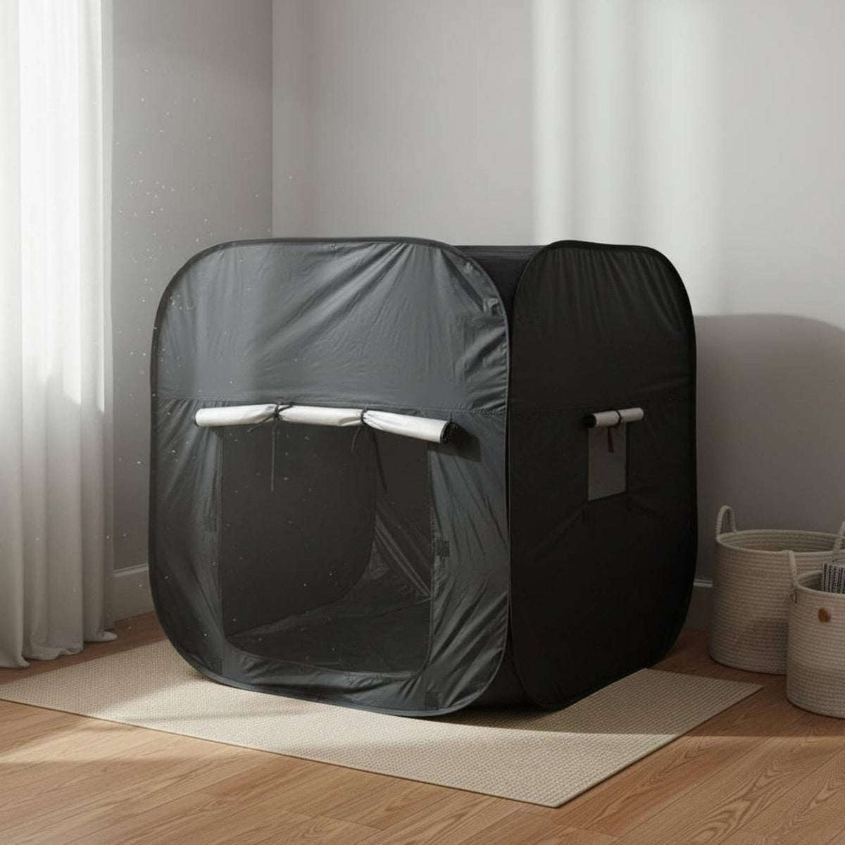 Foldable Blackout Sensory Tent Child-Safe Material Sensory Tent Tear-Resistant Material Kids Indoor Playhouse for Children with Autism, Toddlers, Bedroom, Playroom