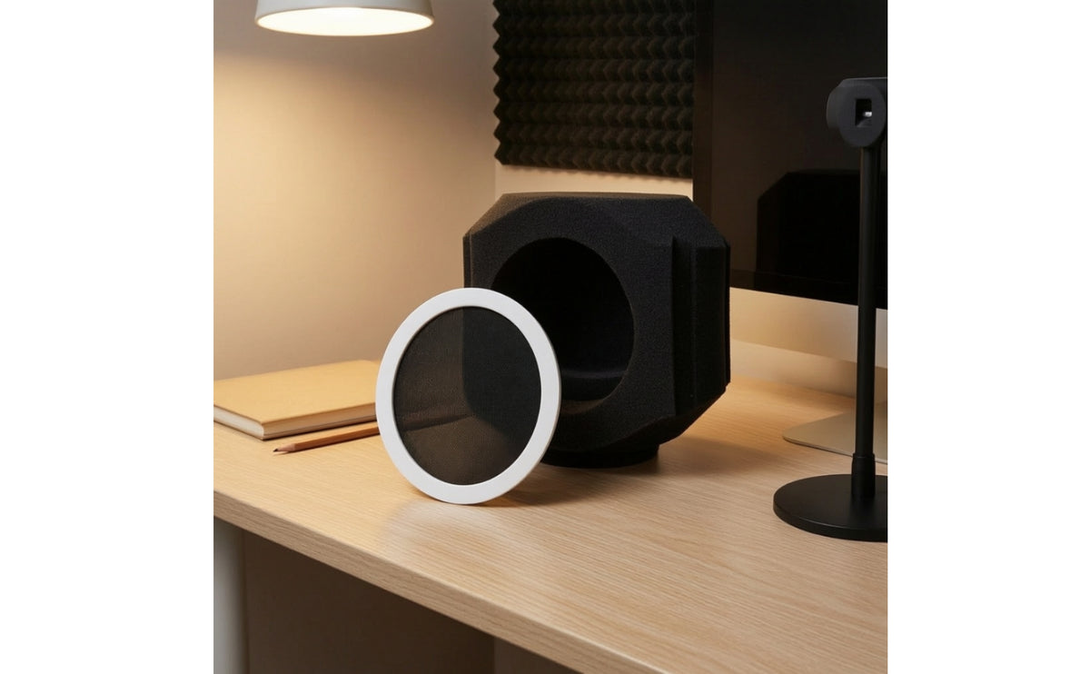 Mic Separation Screen Noise-Reducing Vocal Booth Panel with Foam Windproof Audio Tool for Vocalists
