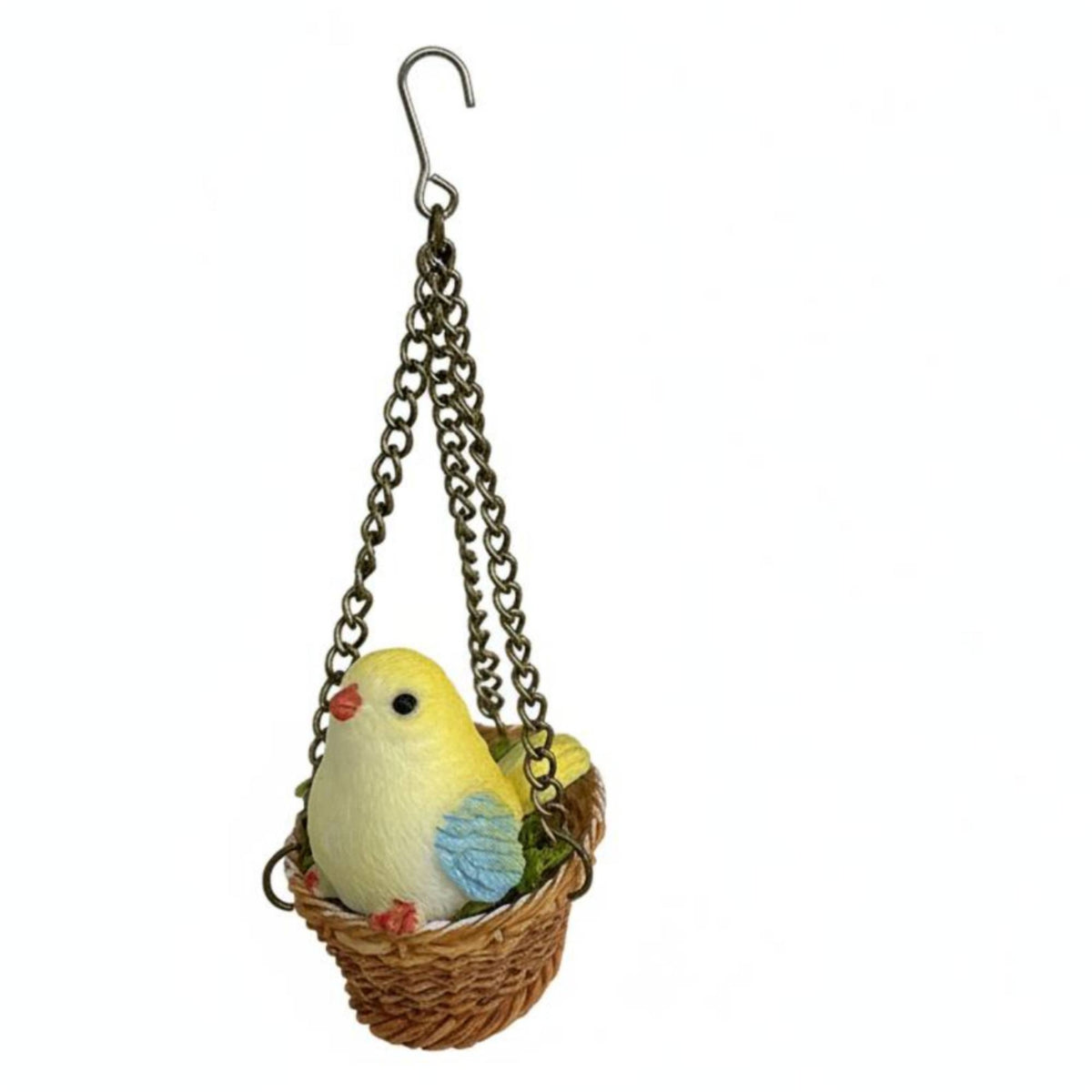 Tiny Avian Nest Detailed Design 1:12 Dollhouse Bird Nest Gift Idea for Model Room
