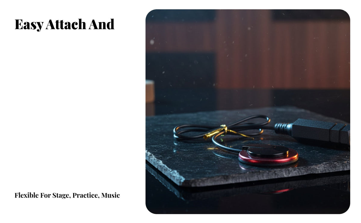Acoustic Guitar Pickup Compact Lightweight Non-Invasive Guitar Pickup Transducer for Live Artists