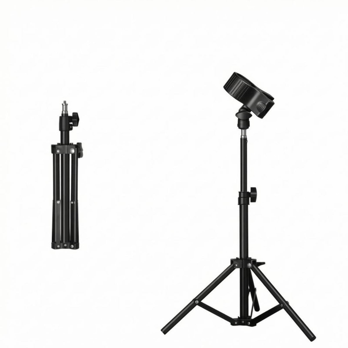 Tripod Hair Dryer Holder Metal Floor-Standing Hair Dryer Holder Clamp-Style
