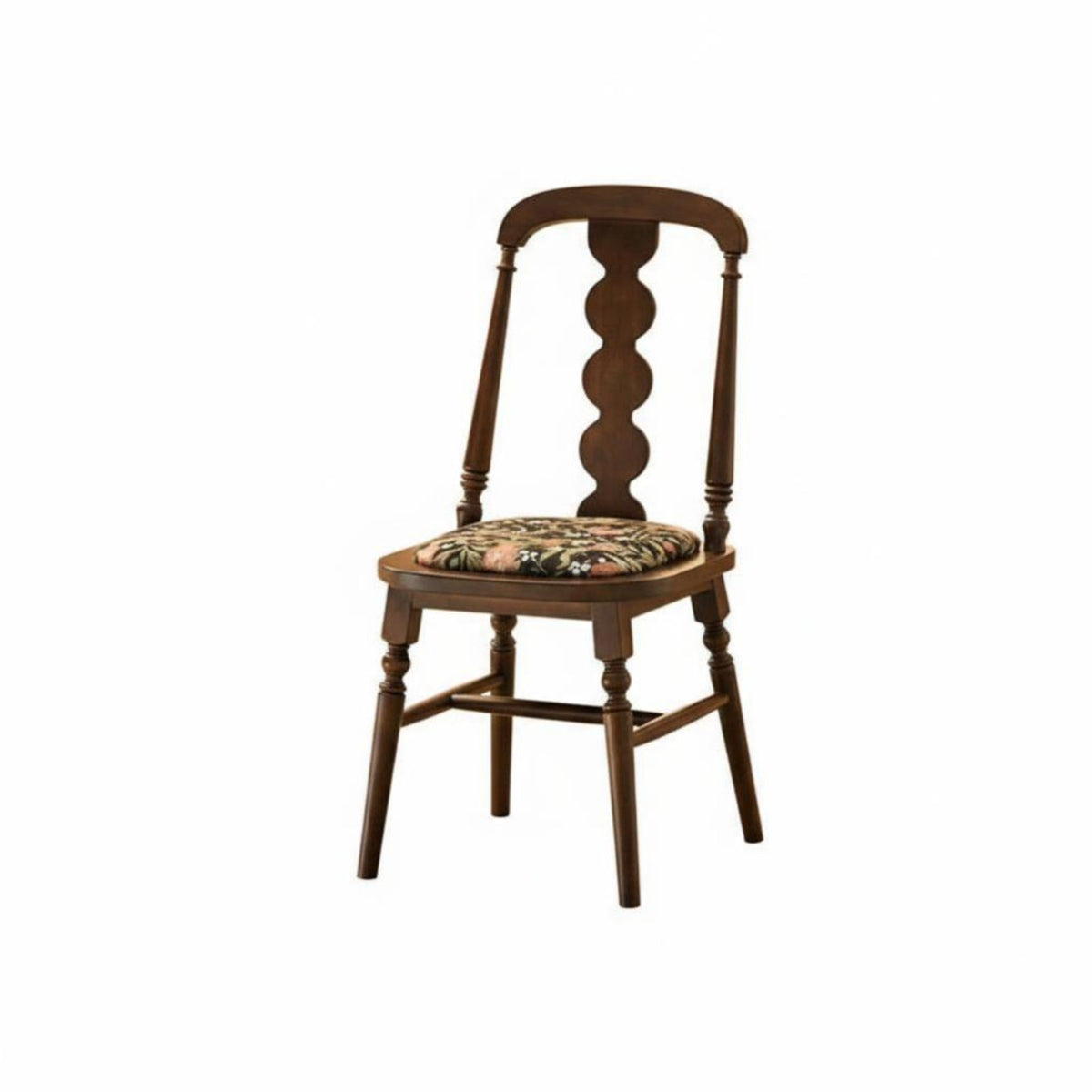 French design Upholstered Wooden Armchair durable Wood Frame Dining Seat Retro Design Indoor Furniture Ergonomic Backrest for Adults, Homeowners, Living Room, Home Office, study alcove, Restaurant