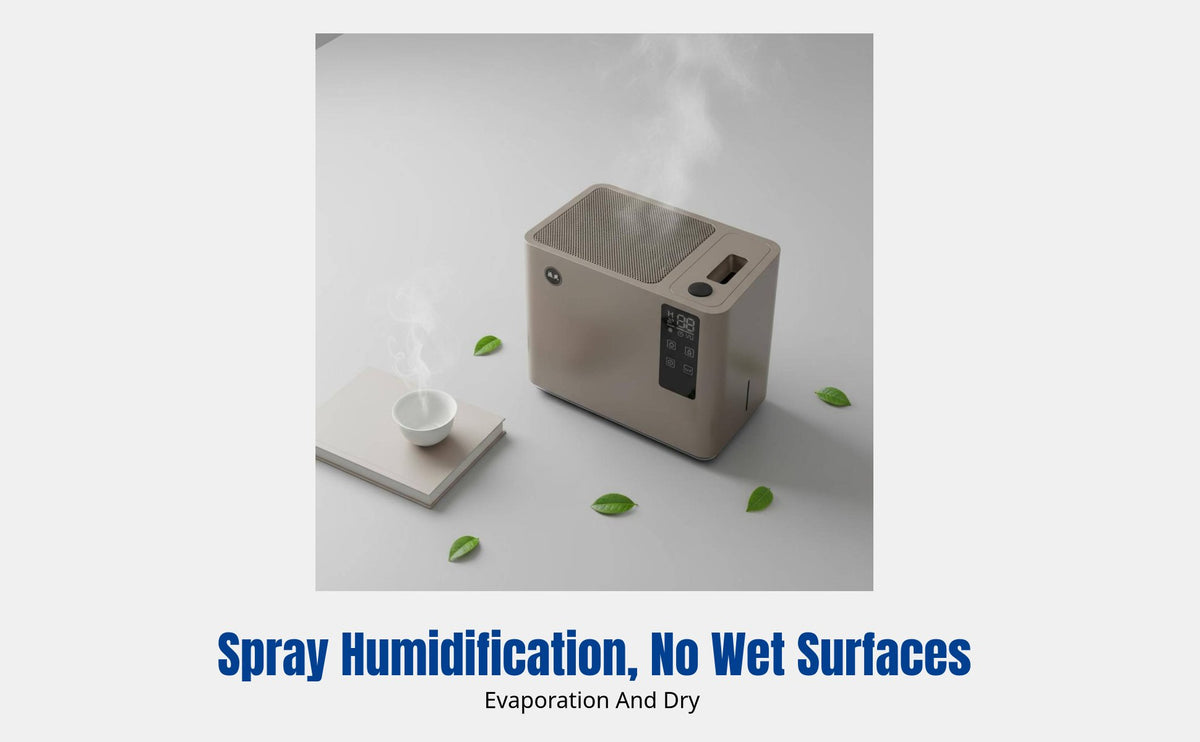 Smart Voice-Controlled Tea Water Evaporator, No-Fog Humidifier, Air Purifier for Office & Tea Room