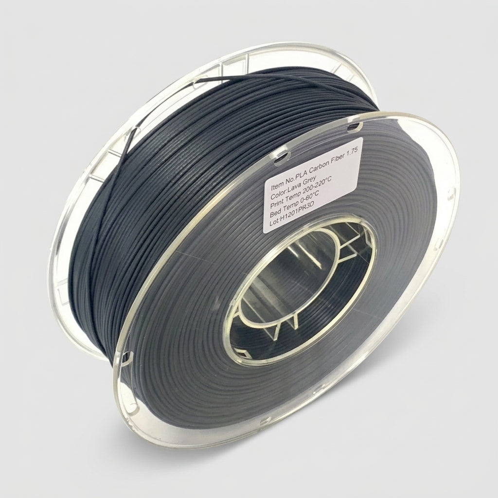 Carbon Fiber PLA 3D Printer Filament 1.75mm, for fused deposition modeling and Prototyping, 1KG Spool Reinforced