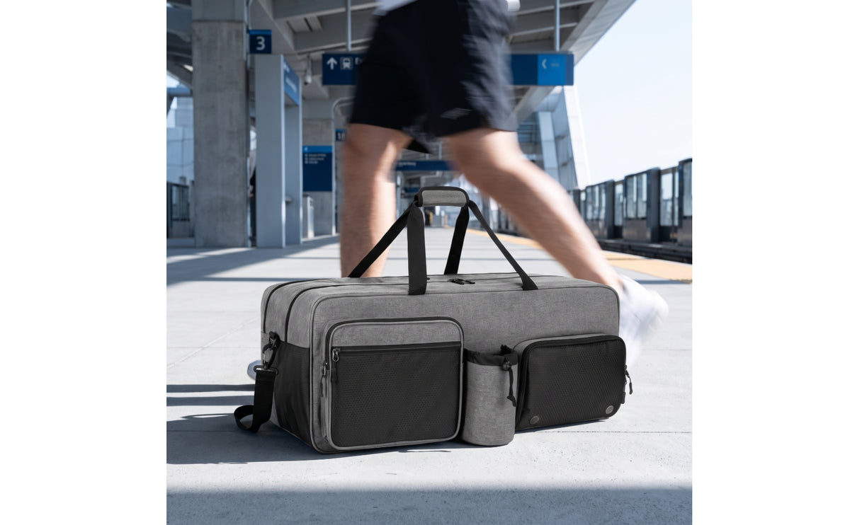 Tennis Bag with Shoe Compartment Breathable Tennis Duffel Bag Reinforced Water-Resistant for Athletes, Travel, Daily Training