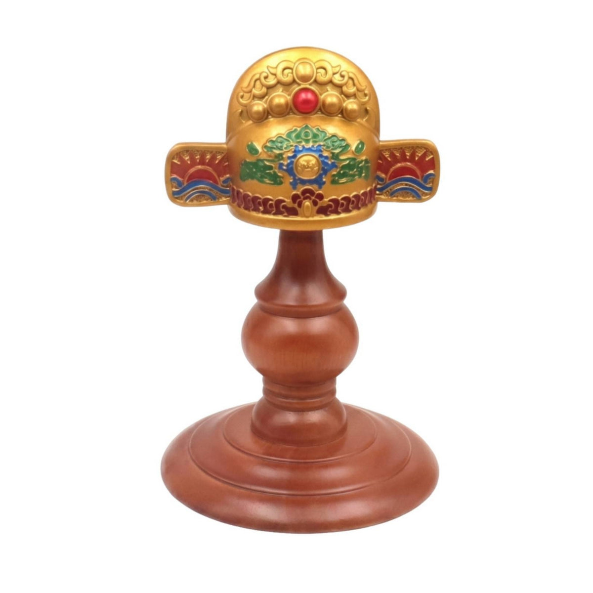 Hand-Painted Multicolor Scholar Cap Ornament Cap-Shaped Desk Ornament