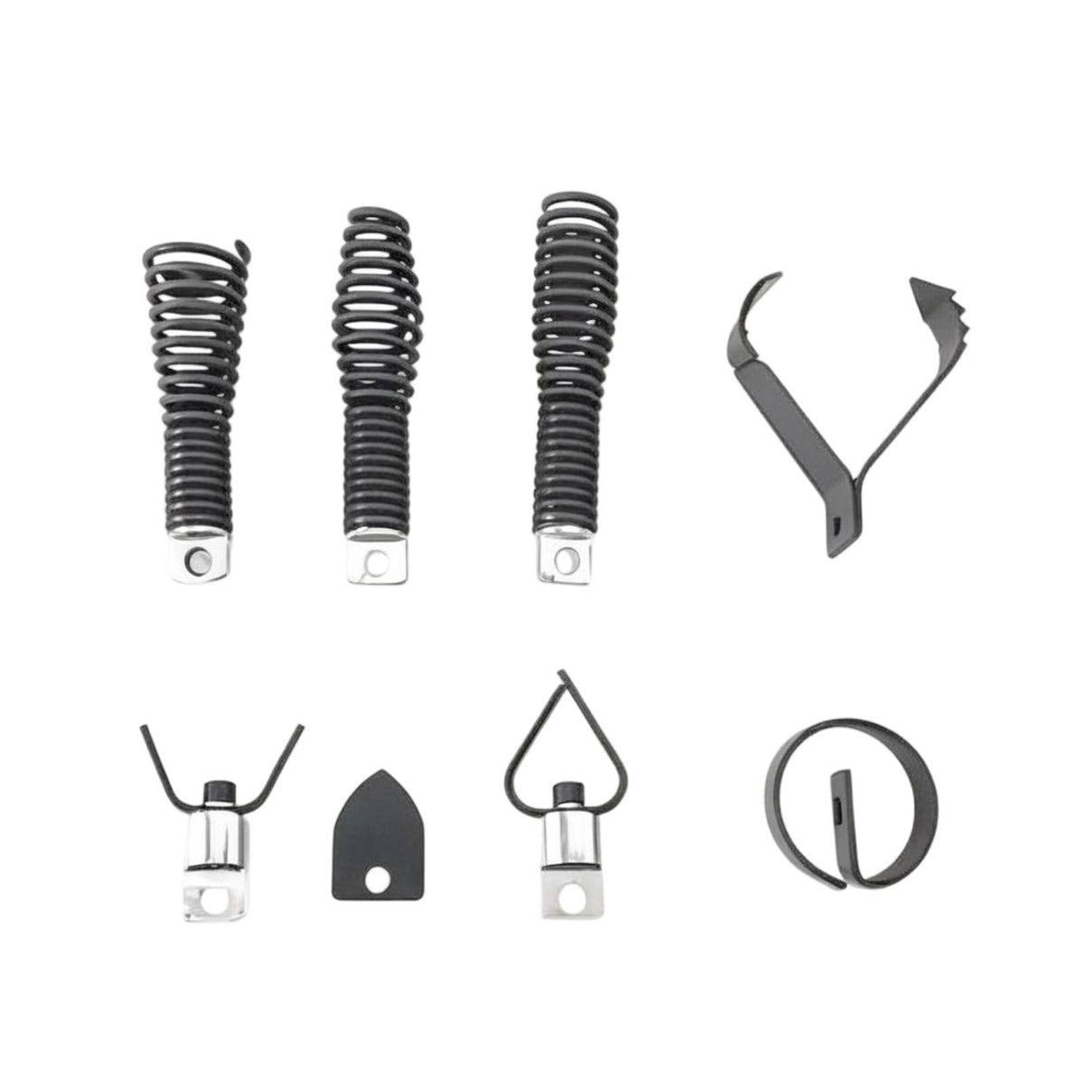 8 Pieces tube Cleaning Machine Bit Set Quick Connect Sewer Snake Attachment Kit Heavy Duty Electric Drain Cleaner Heads for Plumbers