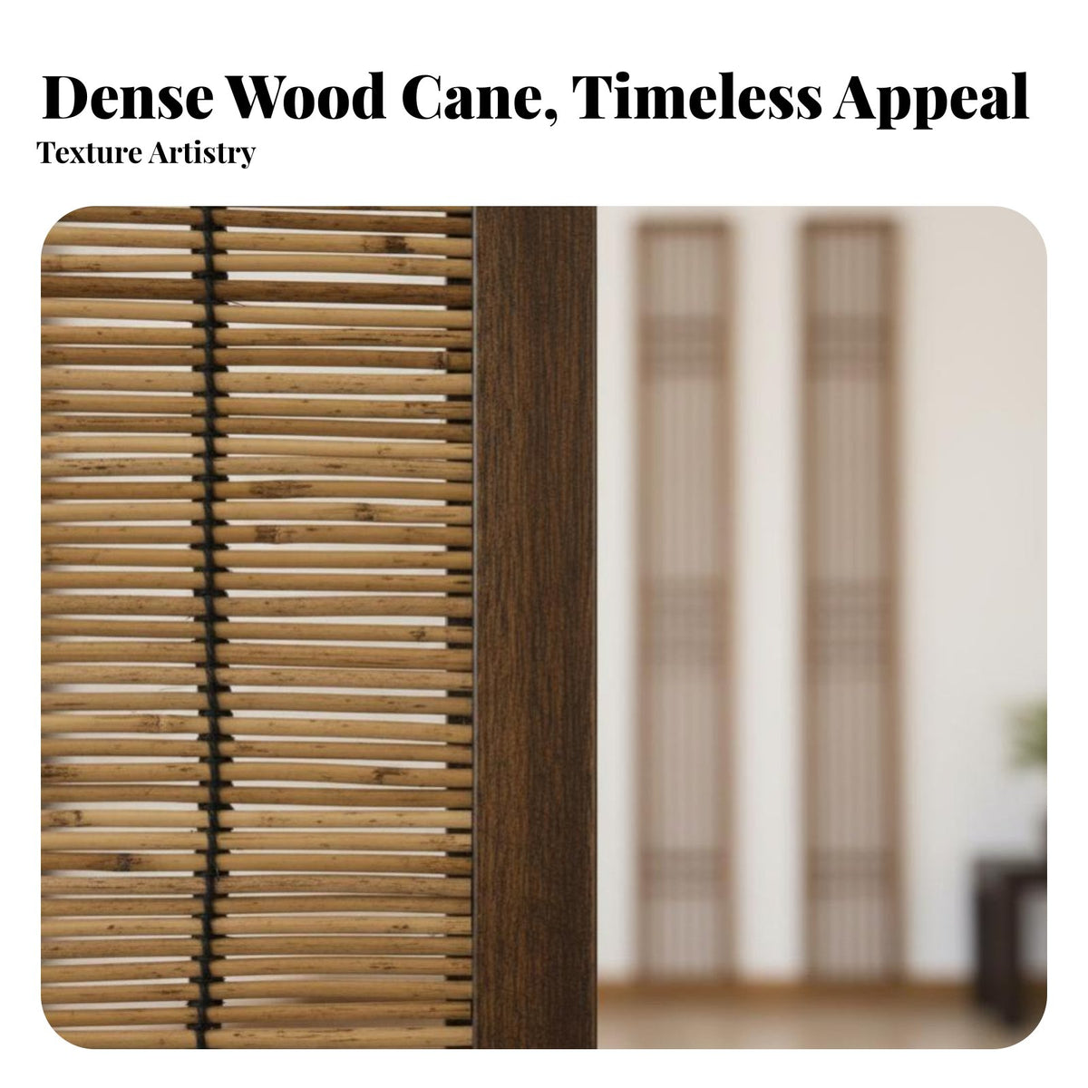 Foldable Multi-Panel Folding Screen Retro aesthetic Woven Panel Folding Screen Distressed Finish Room separater Freestanding for Interior Decorators, Business Owners, Entryway, Restaurant, Studio Apartment, Dressing Area