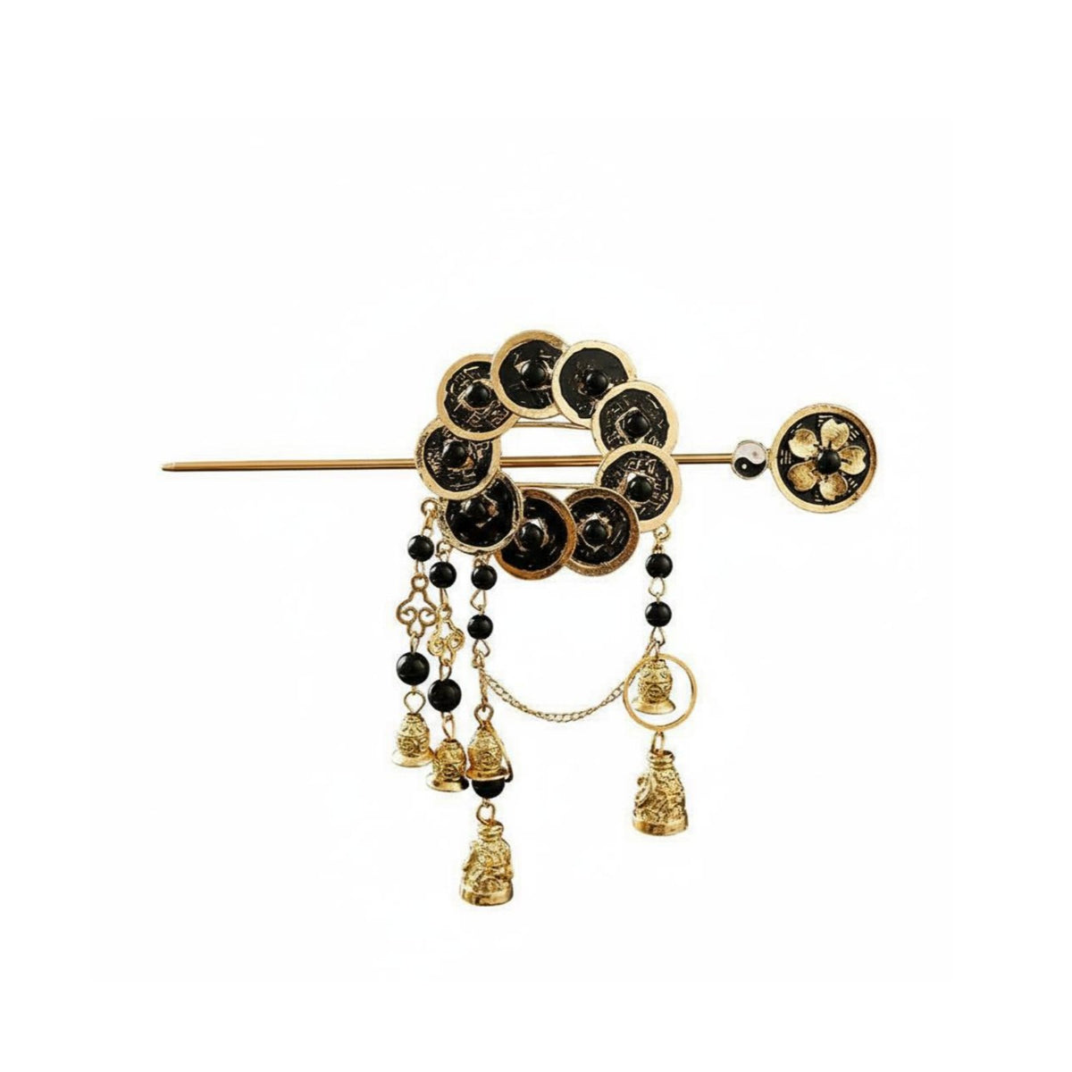 Chinese Hair Crown Gender-Neutral Guzhuang Headpiece Traditional Chinese Attire Hair Accessory Elegant Design Traditional