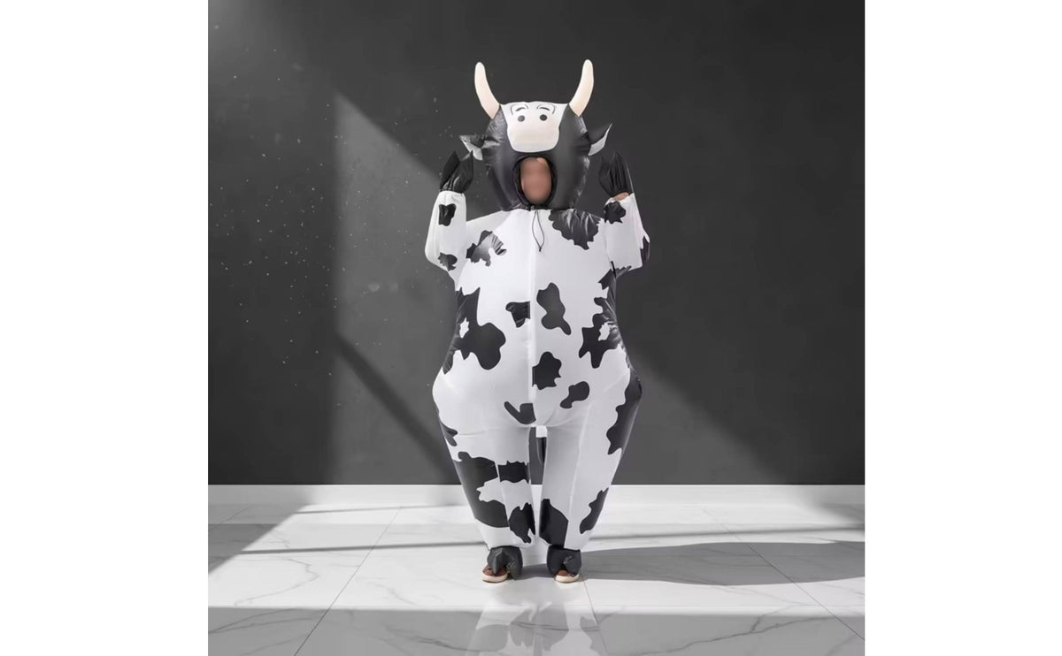 Inflatable Cow Suit Oversized Cow Costume Adult Inflatable Costume for Cosplay
