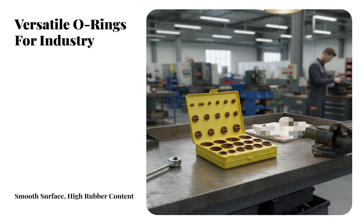 Assorted Sizes O-Gasket Repair Box Wide Variety of Sizes O-Gasket Assortment Kit Hardware Supplies Oil Resistant Long-Lasting