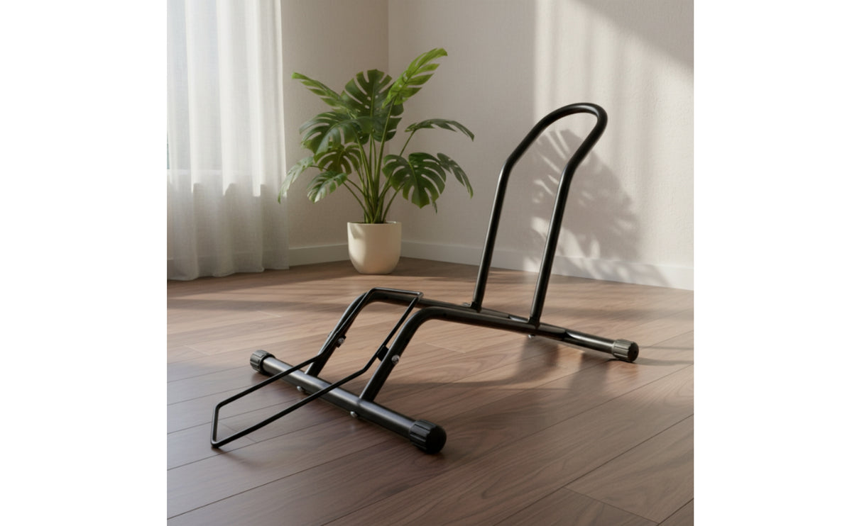 Stable Mountain Bike Stand Indoor Freestanding Bike Stand Space-Saving Bike Parking Rack Compact for Garage
