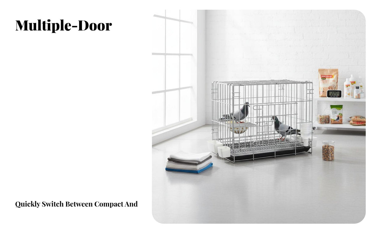 Pigeon Breeding Cage Removable Divider Pigeon Pairing Cage Spacious Bird Housing for Home Use, Backyard, Balcony