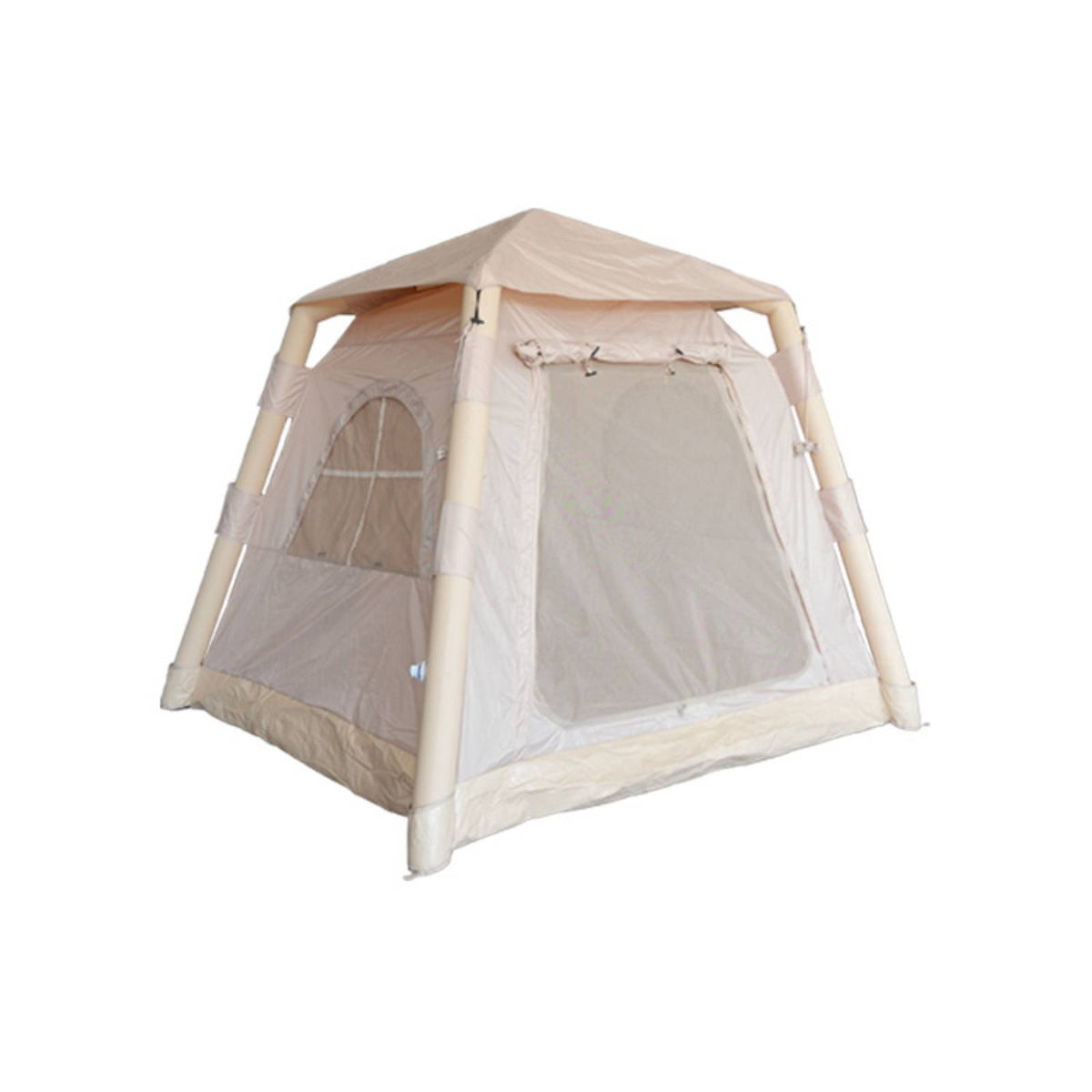 No-Assembly Inflatable Tent with Canopy Quick-Open Inflatable Cabin Detachable Tent with Canopy Ventilated for Campers, Couples, Backyard