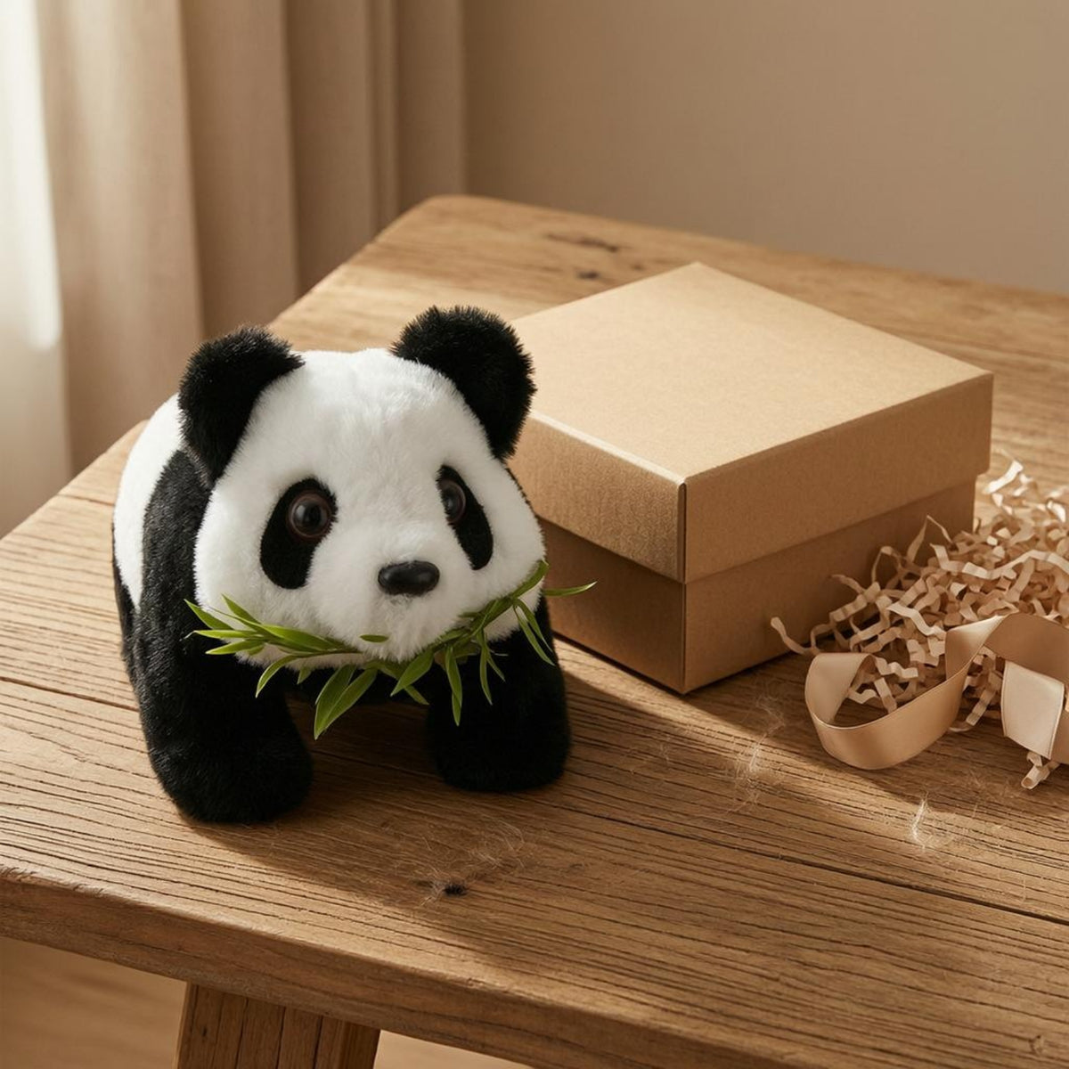 Electric Stuffed Panda Powered Walking Panda Stuffed Animal Portable for Kids
