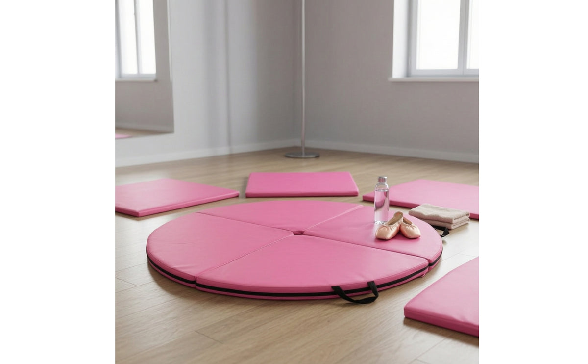 Foldable Pole Dance Mat Padded Pole Dance Safety Mat Cushioned Portable for Gymnastics