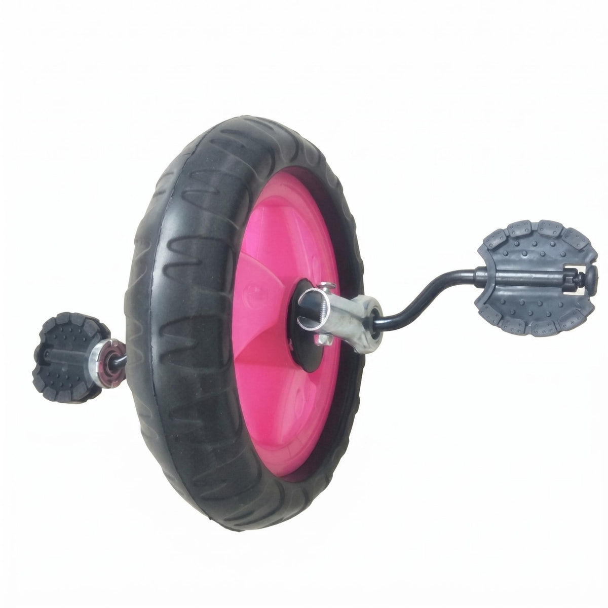 Pedal Connector Front Wheel with Axle Black Tire Surface Children's Tricycle Wheel 25 Cm Play Vehicle Long-Lasting