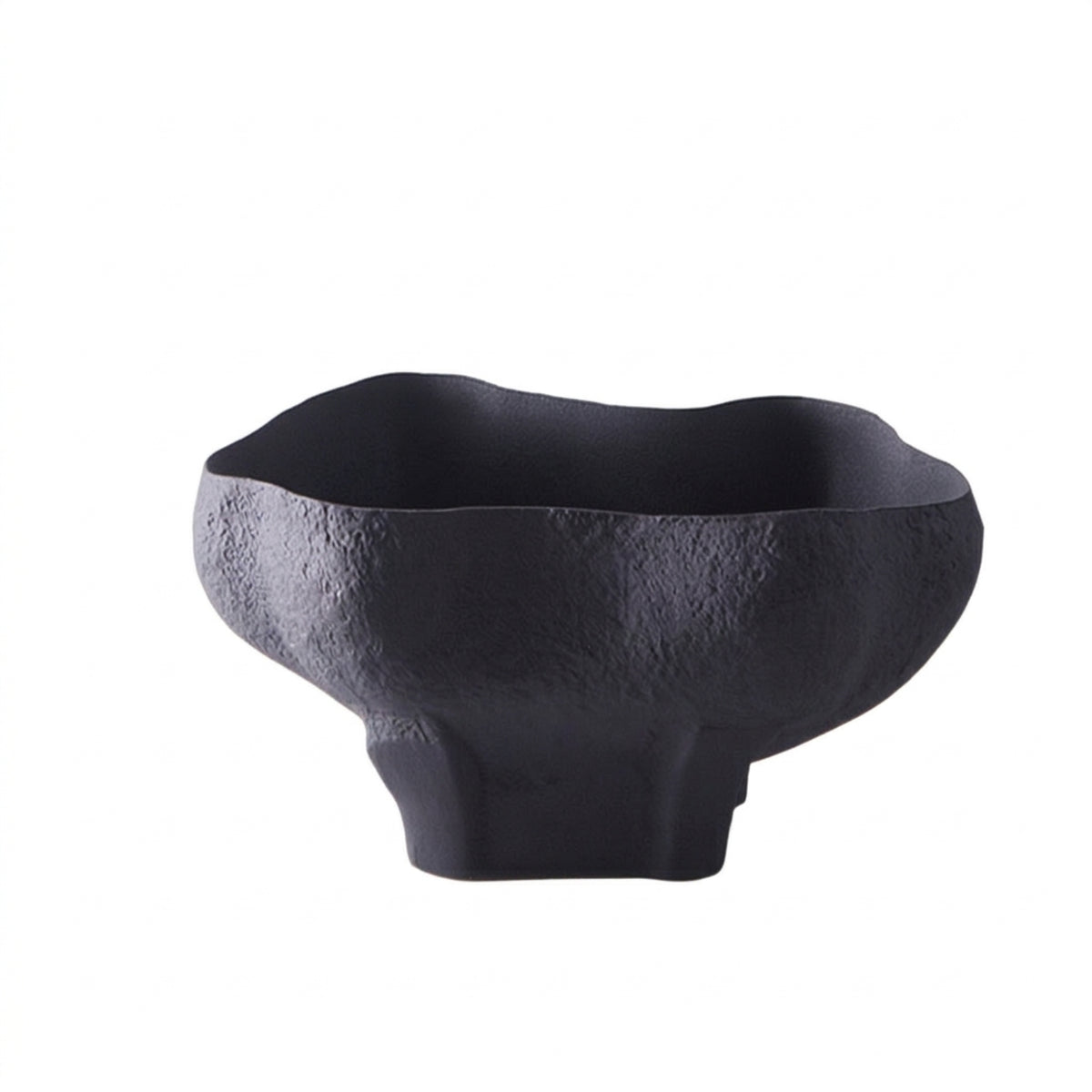 Pedestal Bowl Decorative Gourd-Shaped Bowl Matte Ceramic Vessel with Pedestal Base for Entryway Table