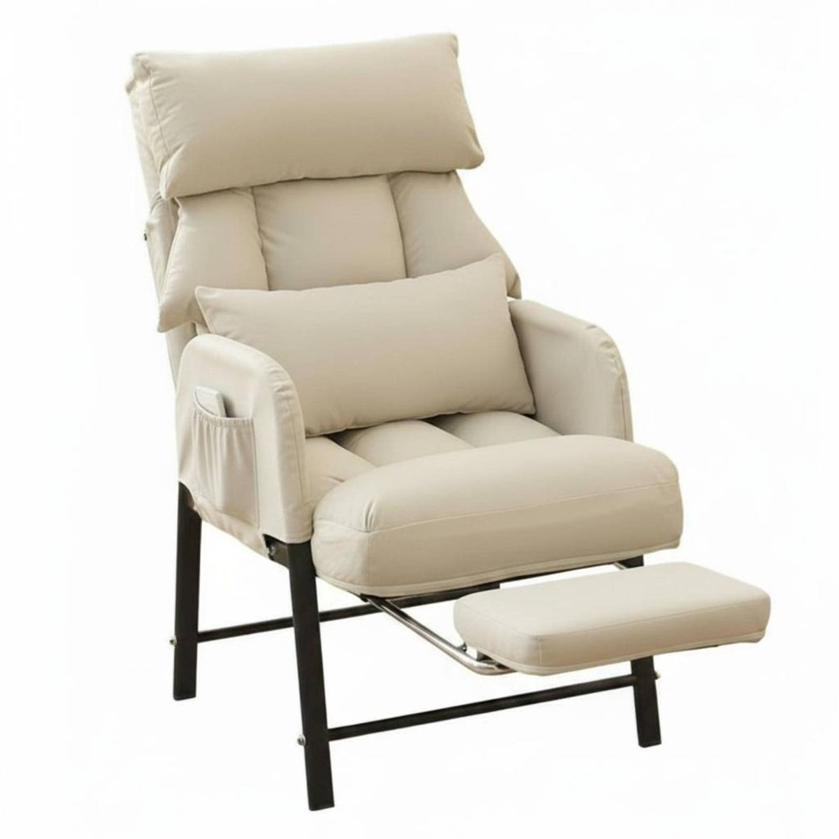 Adjustable Recline Folding Rest Chair Convertible Design Weightless Position Levitation Chair Ergonomic Support Recliner Lockable Position for Closedice Workers, Students, Dorm Room, Study, Balcony, Garden