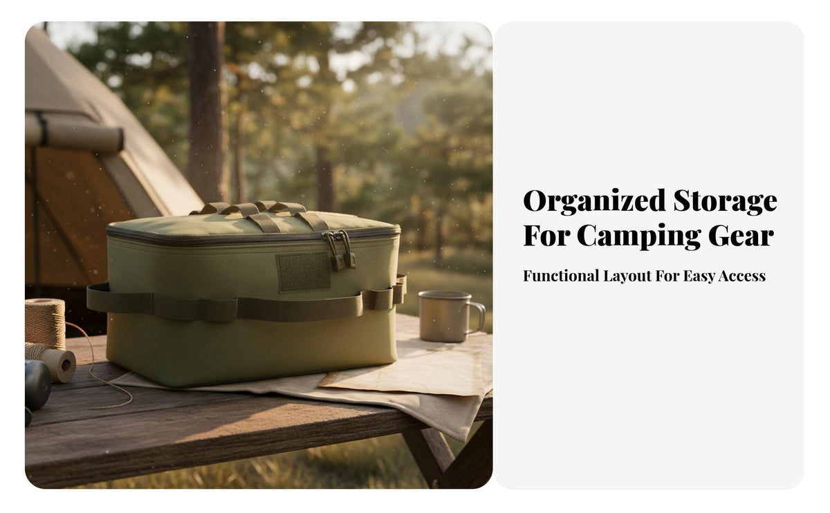 Camping Storage Bag Large Capacity Camping Tool Bag Multi-Functional Cookware Carry Case for Campers, Picnickers