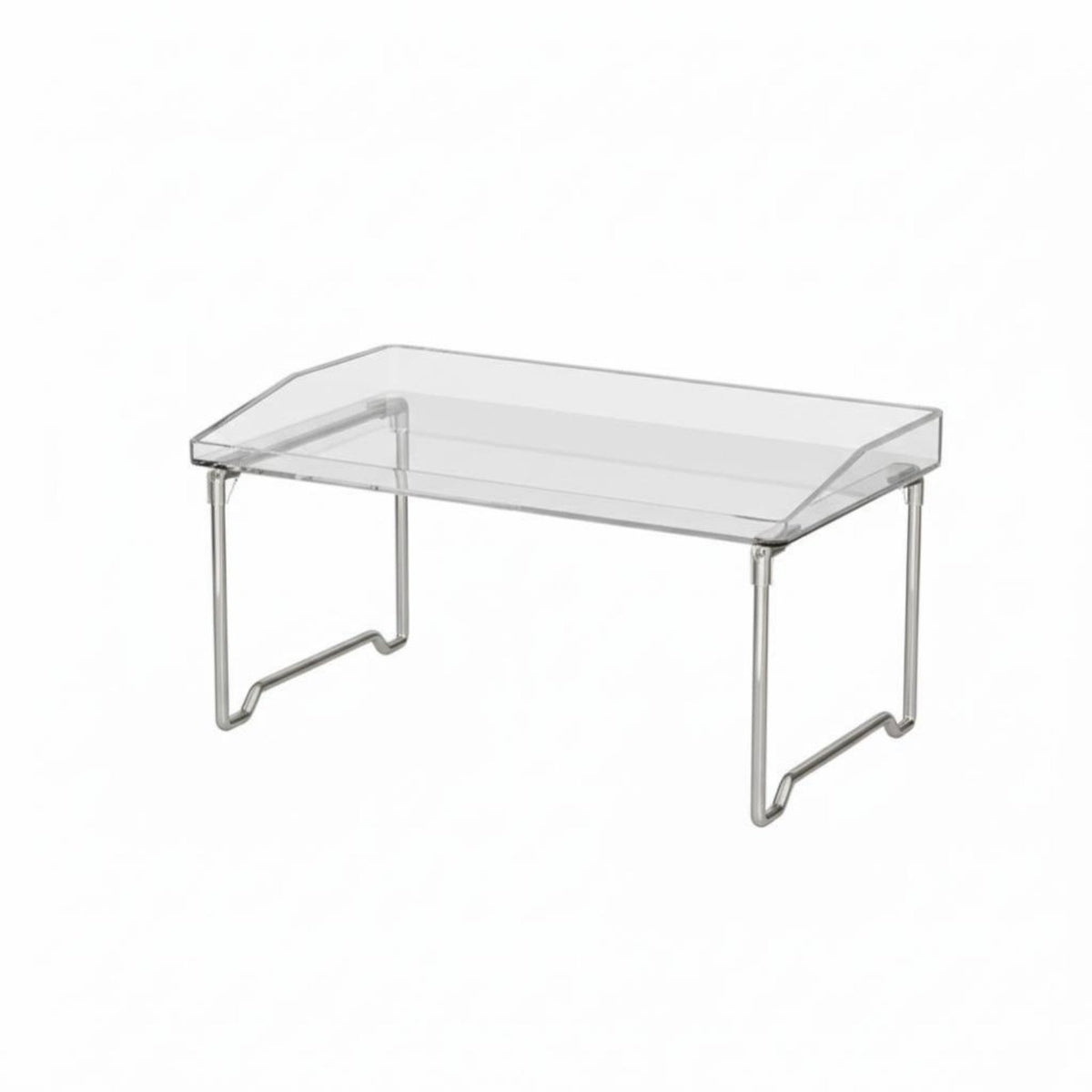 Acrylic Storage Rack Space Saving Desktop File Organizer Layered Design for Home