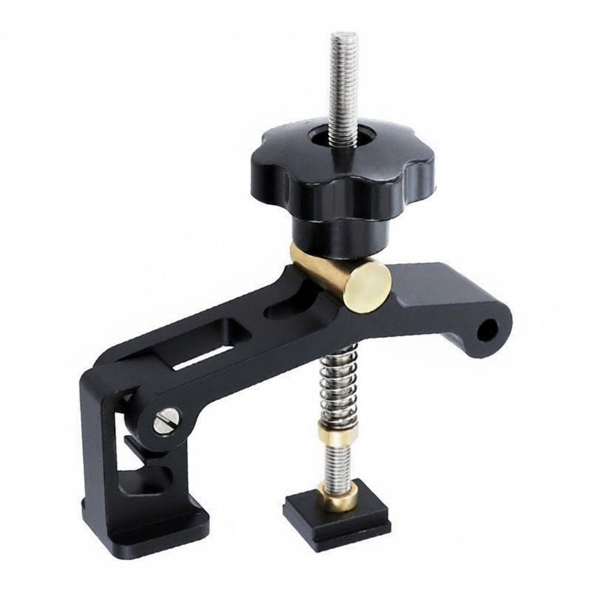 T-Channel Holds down Clamp Non-Slip Rubber Pad Carpentry Positioning Clamp CNC Machined Workshop Tool for Woodworkers