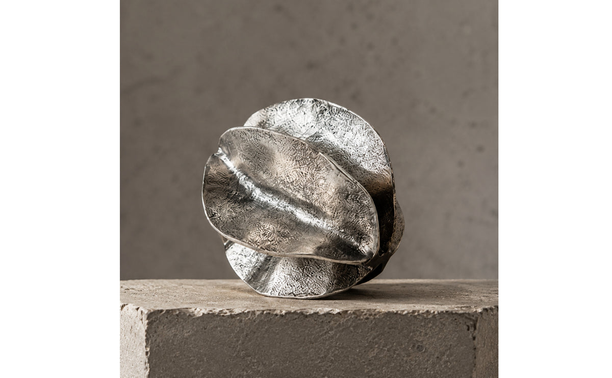 Petal Sculpture Textured Abstract Sculpture Minimalist Sculptural Ornament for Living Room, Office Desk