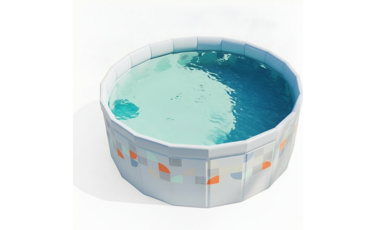 No-Assembly Foldable Swimming Pool Rigid-Wall Foldable Pool Collapsible Sturdy for Backyard