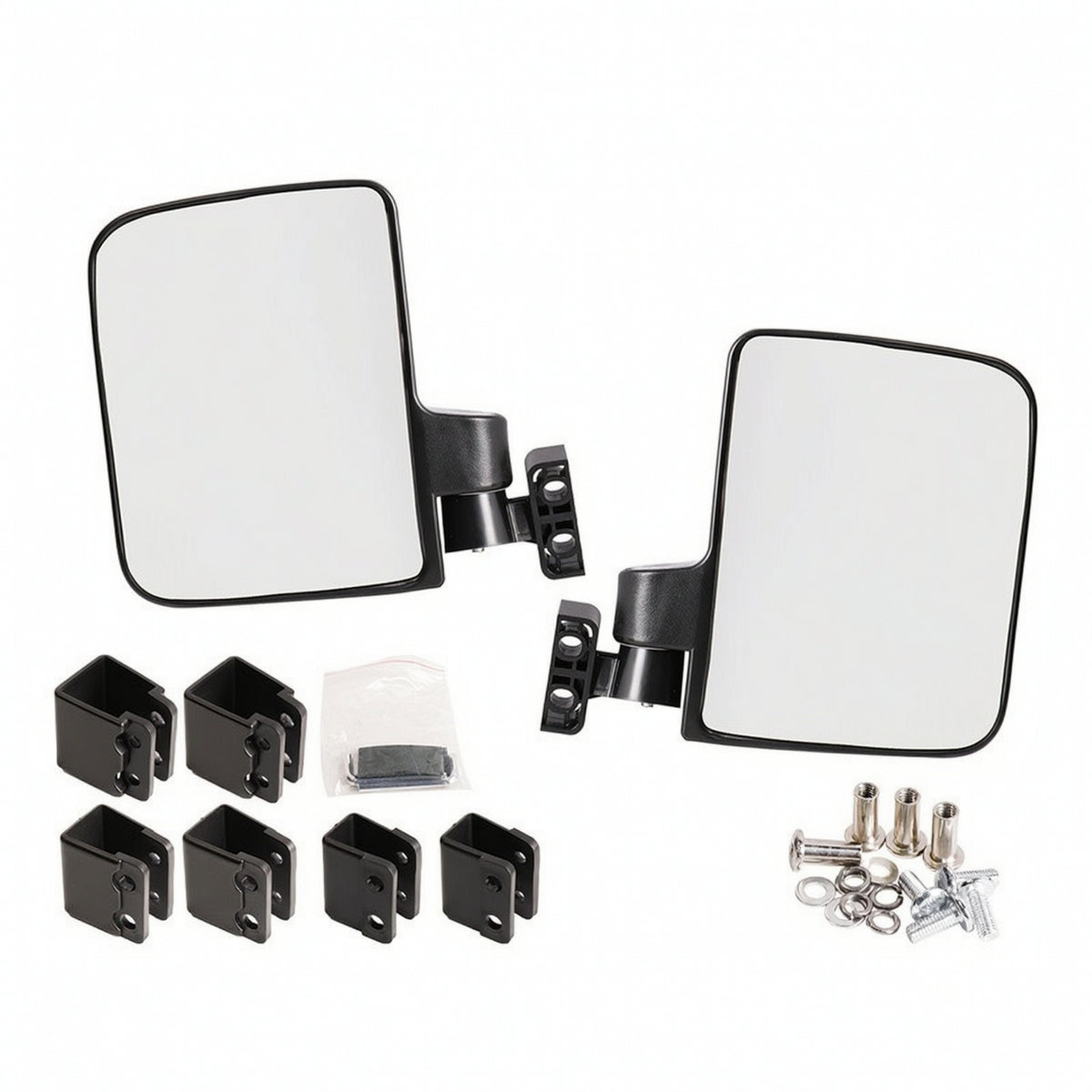 Universal Golf Cart Rear View Mirror for Club Car EZGO Yamaha (Plastic)