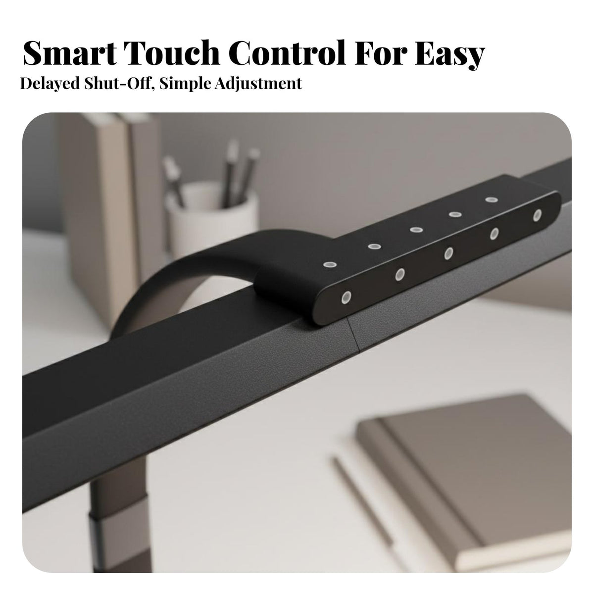 Flicker-without Flicker Shadowless Reading Light Energy Efficient Adjustable Arm Task Light Dimmable & Multi-Color Long Arm Table Lamp Auto-Dimming for Students, Office Workers, Bedroom, Workbench, Studio, Gaming Setup