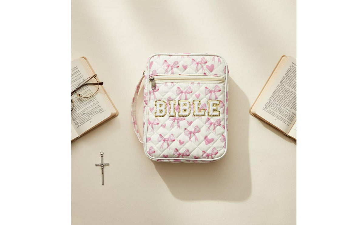 Bible Bag with Handle Christian Gift Bible Study Organizer Zippered Book Carrier Large Capacity Religious Accessory Lightweight