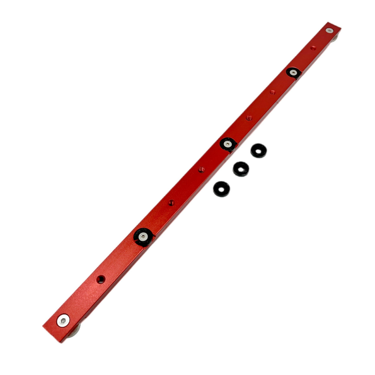 Drilled Mounting Holes T-Slot Sliding Strip Smooth Shiny Finish Roller Insert Strip