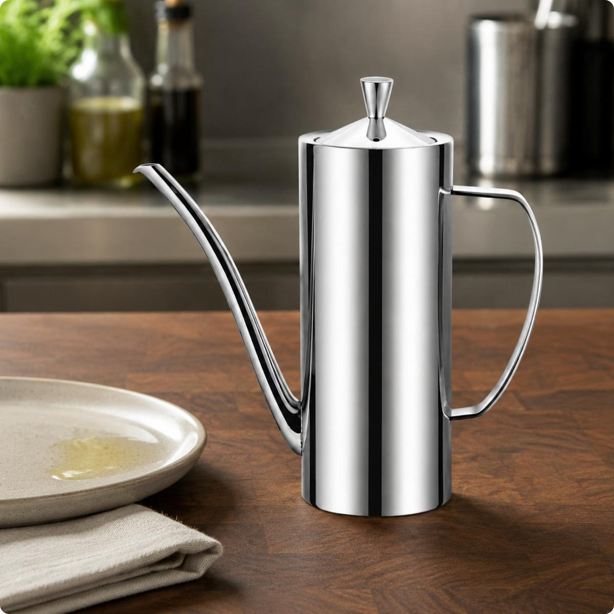 Leak-Leak-Free-Leak-Free Oil Dispenser Food Grade Kitchenware Wide Mouth