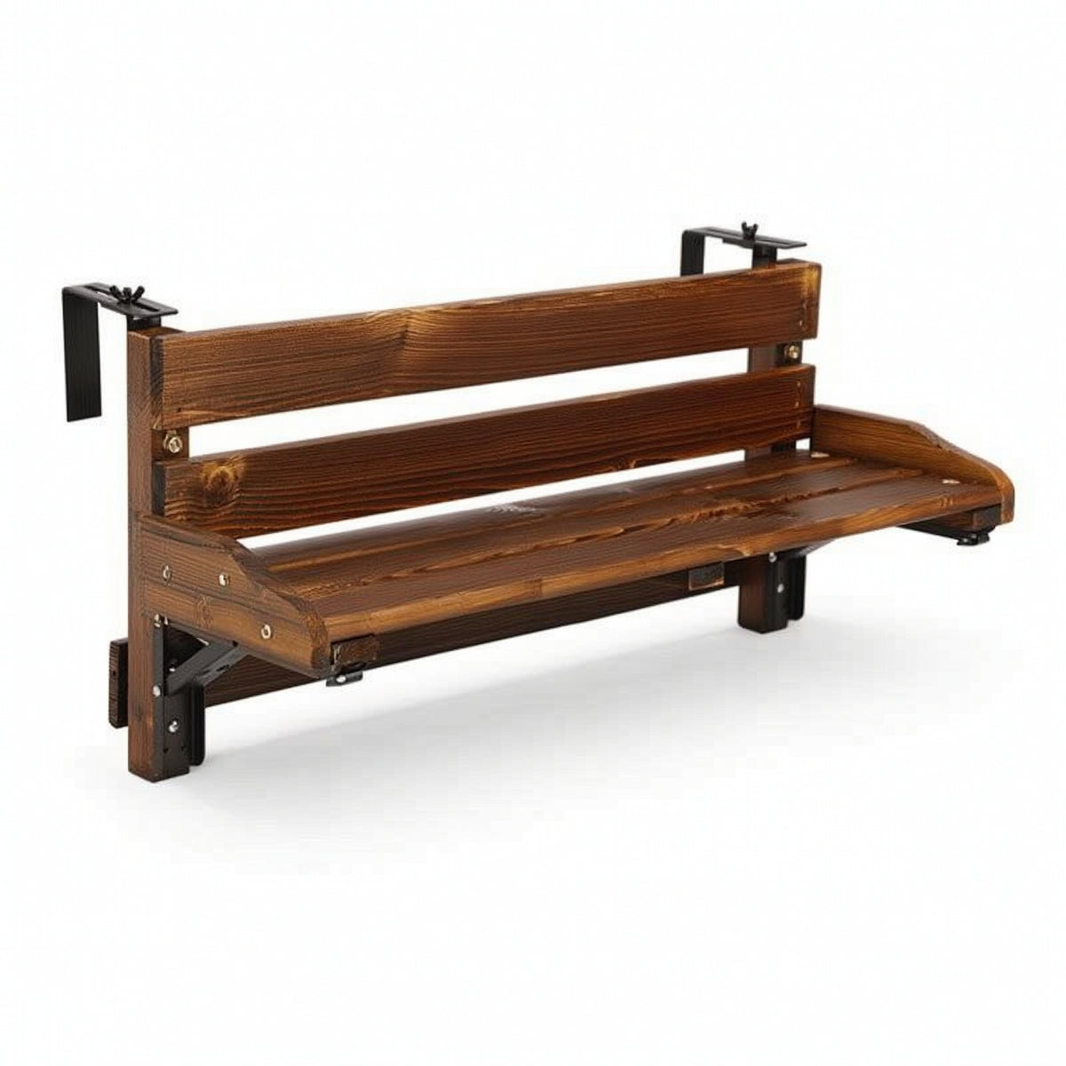 Balcony Railing Table Space-Saving Hanging Balcony Table Adjustable Compact for Apartment Dwellers, Small Areas