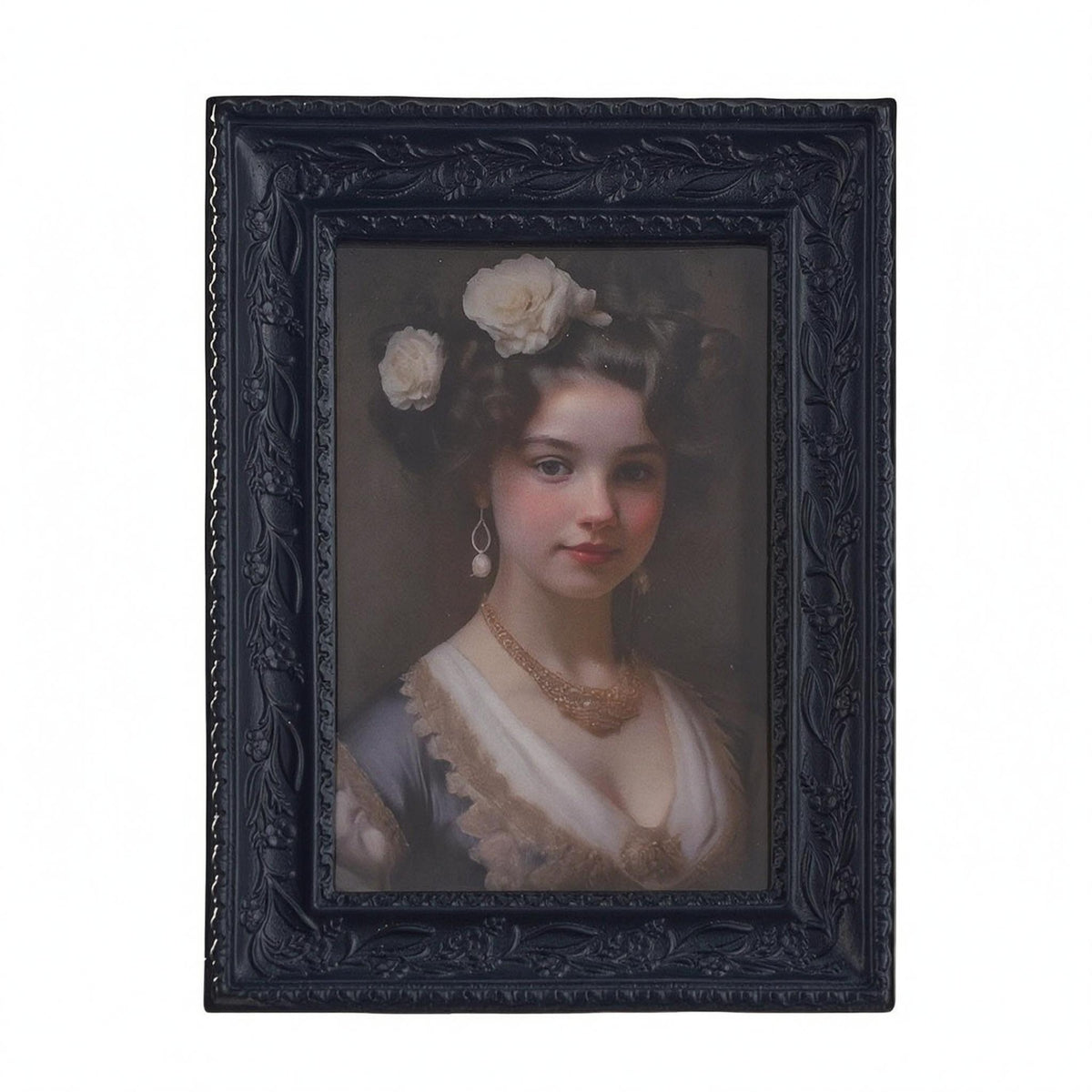 Raised Relief Resin Photo Frame Antique Finish Ornate Frame