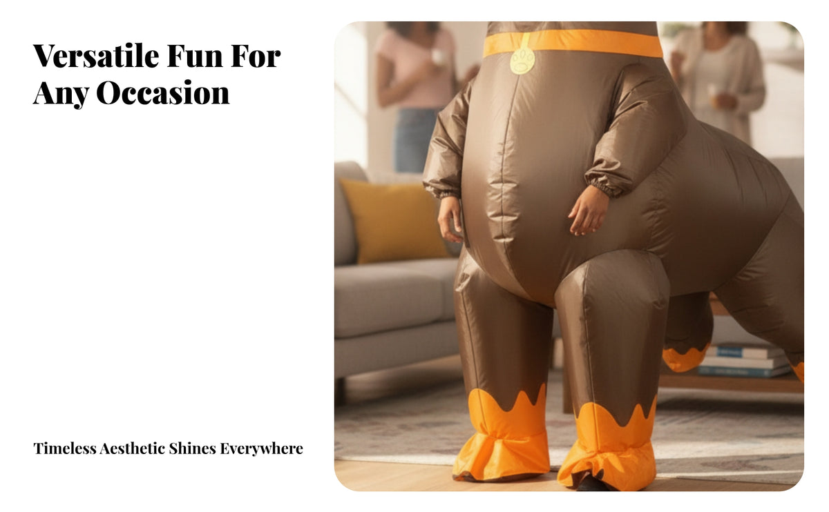Funny Dachshund Costume | Arm and Leg Movement, Comfortable Full, Inflatable Dog Suit, for Halloween