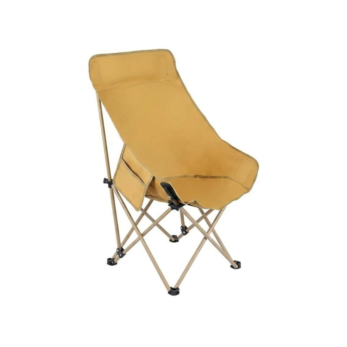 Stable Frame High-Back Moon Chair Oversized Outdoor Seat for Sketching