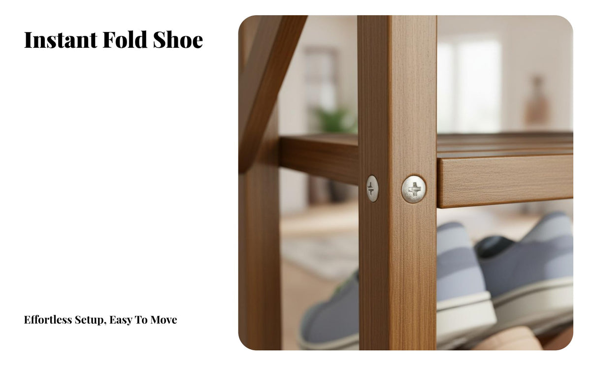 Vertical Design Narrow Entryway Shoe Rack Sturdy Shelving Multi-Tier Shoe Rack Large Capacity Anti-Tip Kit Included for Apartment Dwellers, Homeowners, Families, Small Areas, Hallway, Dorm Room, Bedroom