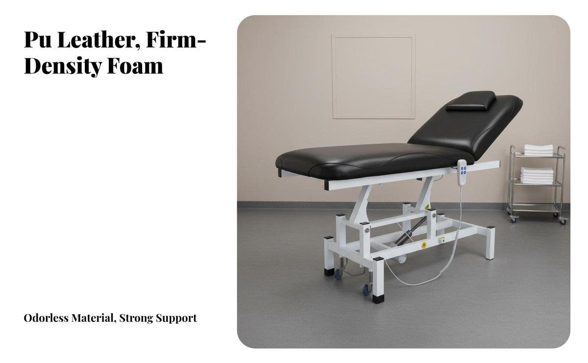 Versatile Convertible Design Electric Massage Bed Controller Control Adjustable Massage Bed Heavy Duty Construction Chiropractic Adjustment Table Quiet Engine for Chiropractors, Physical Therapists, Spa Professionals, Medical Medical Facility
