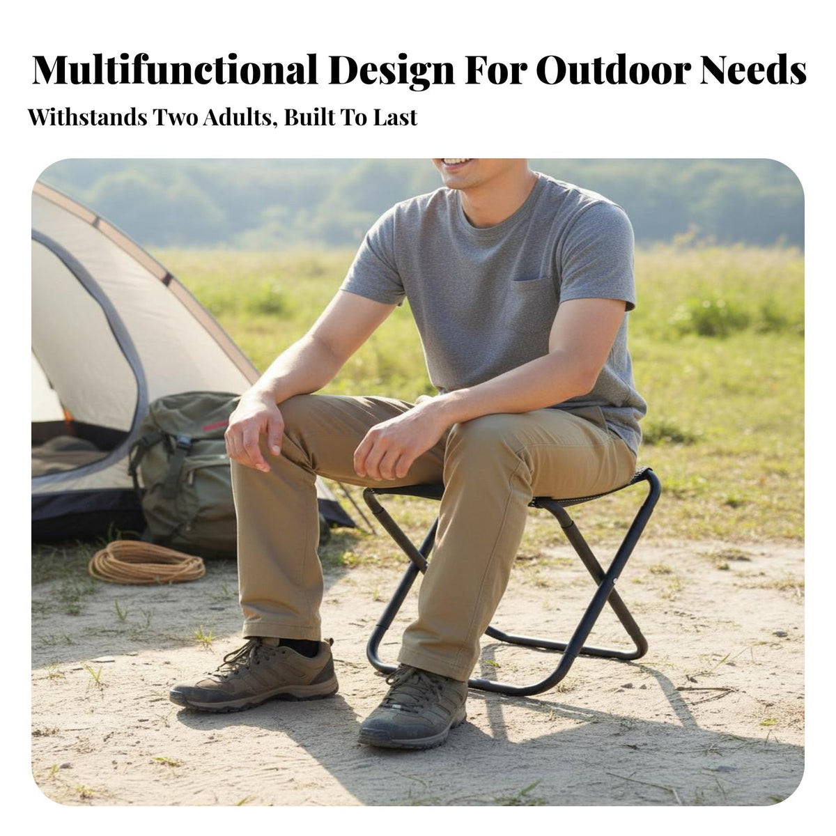 Foldable Portable Field Desk Chair Space-Saving Folding Chair with Writing Table Quick Fold Collapsible Stool with Desk Lightweight for Students, Soldiers, Hiking, Travel, Training Sessions, Fishing