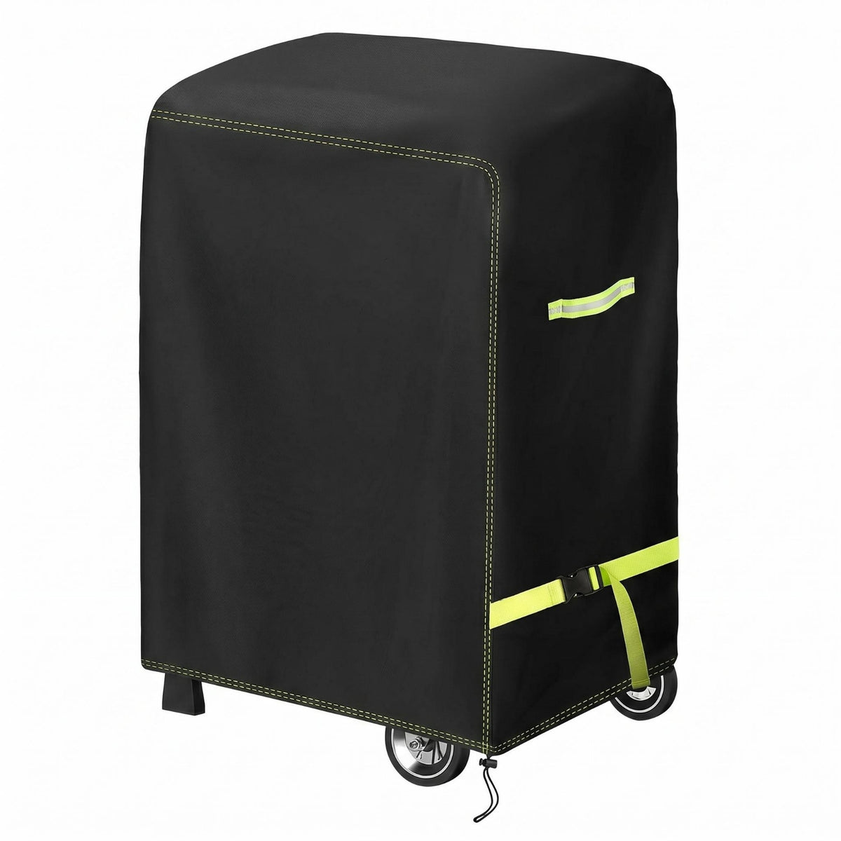 420D Oxford Material Black Grill Cover PU Coated Rectangular Grill Cover Full Coverage Weather Protector Drawstring Bottom for Outdoor