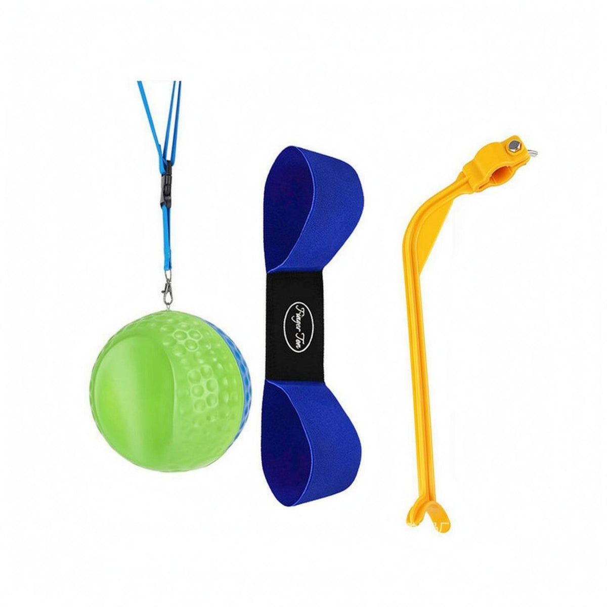 Elastic Golf Swing Coach Set Curved Golf Practice Set Dimpled Textured Training Ball