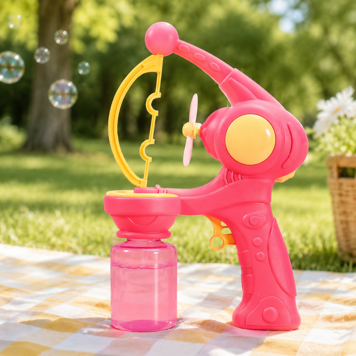 Soap Sphere Blower for Garden Playdates, soap sphere-in-soap sphere Machine, Toddler Outdoor Toys for 4-6 Years, Summer Toy Gift