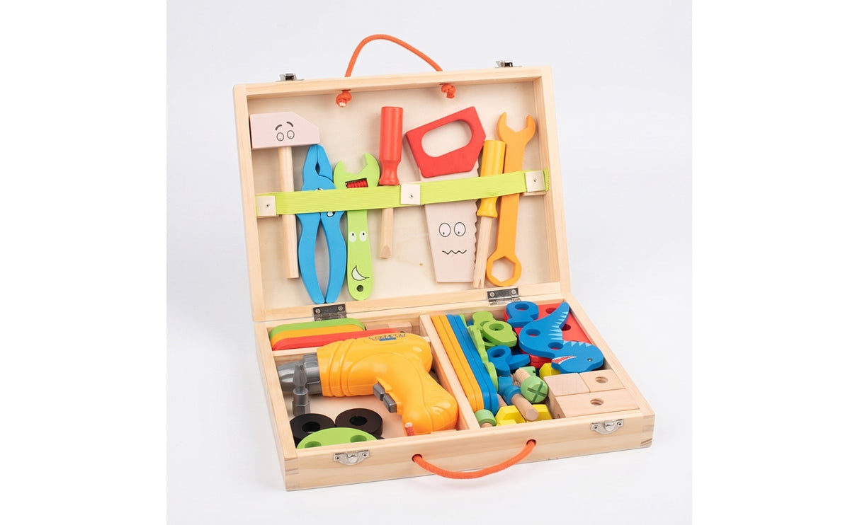Wooden Toy Colorful Toy with Drill Portable Wooden for Kindergarten