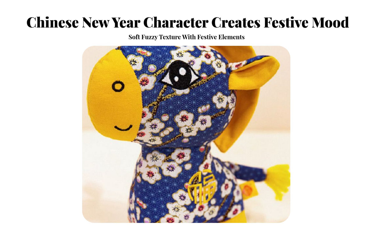 Year of the Horse Stuffed Creature Festive Design Chinese New Year Horse Doll Horse Plush Stuffed Ie Super Soft PP Cotton